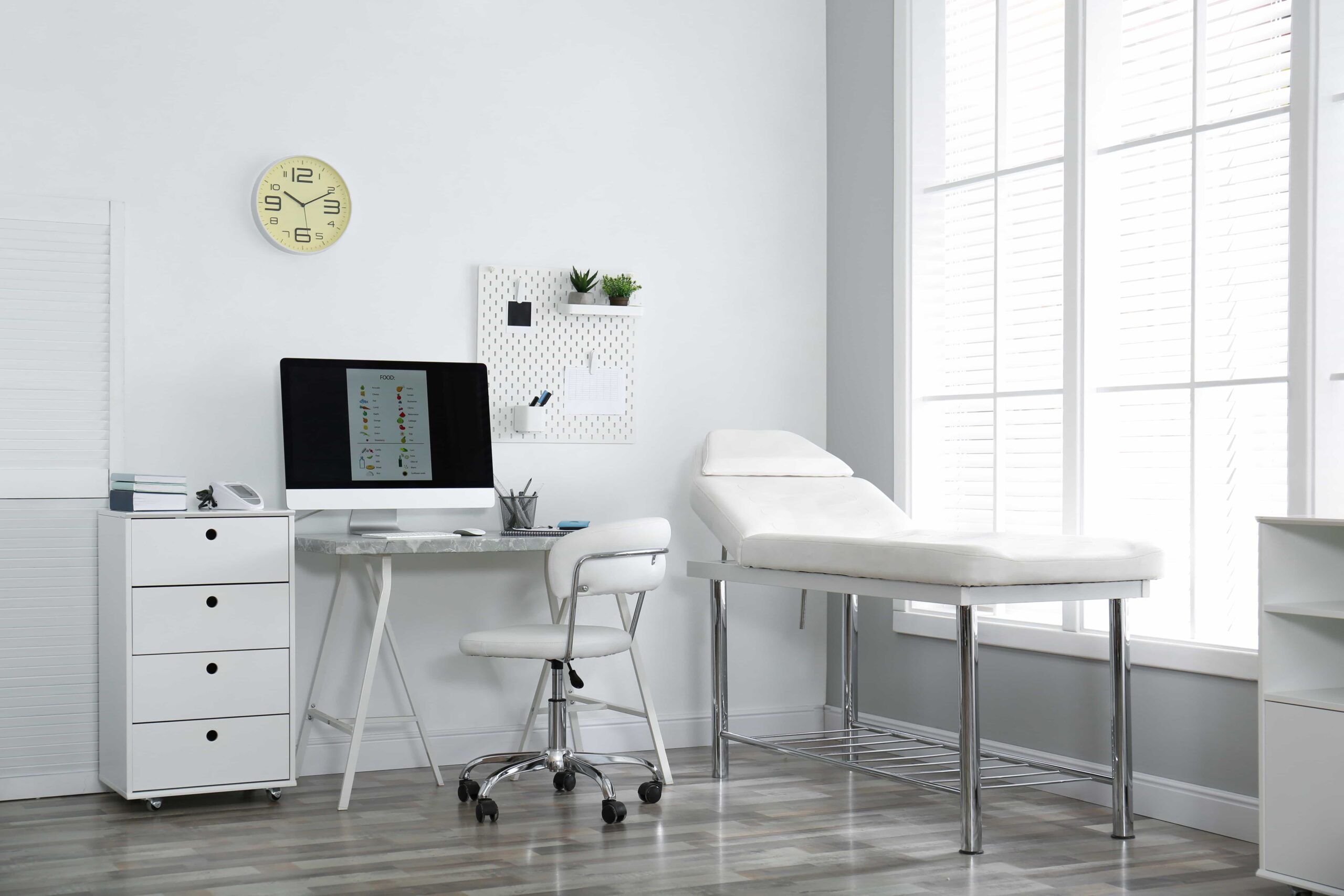 A clean doctor 's office for medical aesthetics 